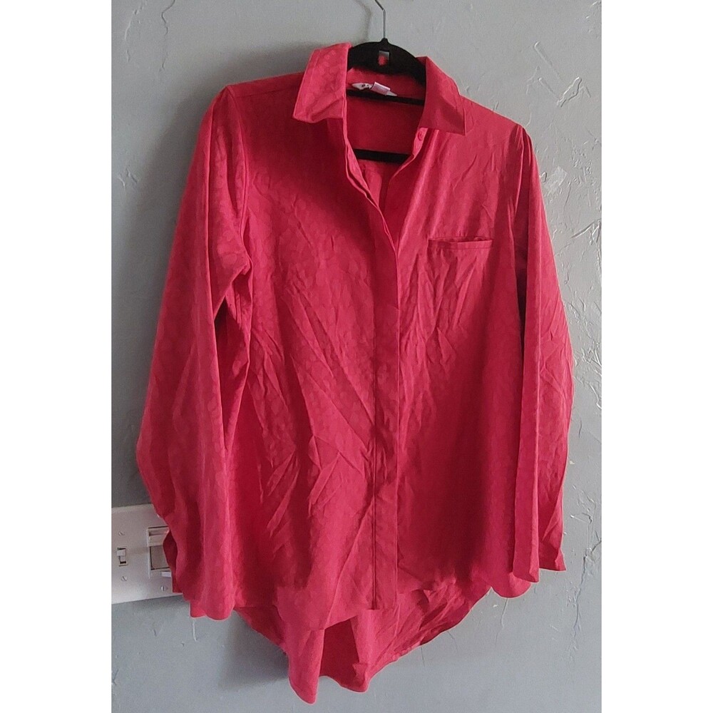 Athleta Shirts Women M Button Up Long Sleeve, Spandex  18 Inch Of Armp To Armp
